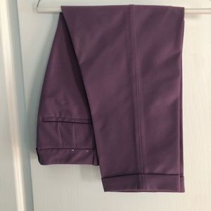 WHBM purple slim ankle pants size 10